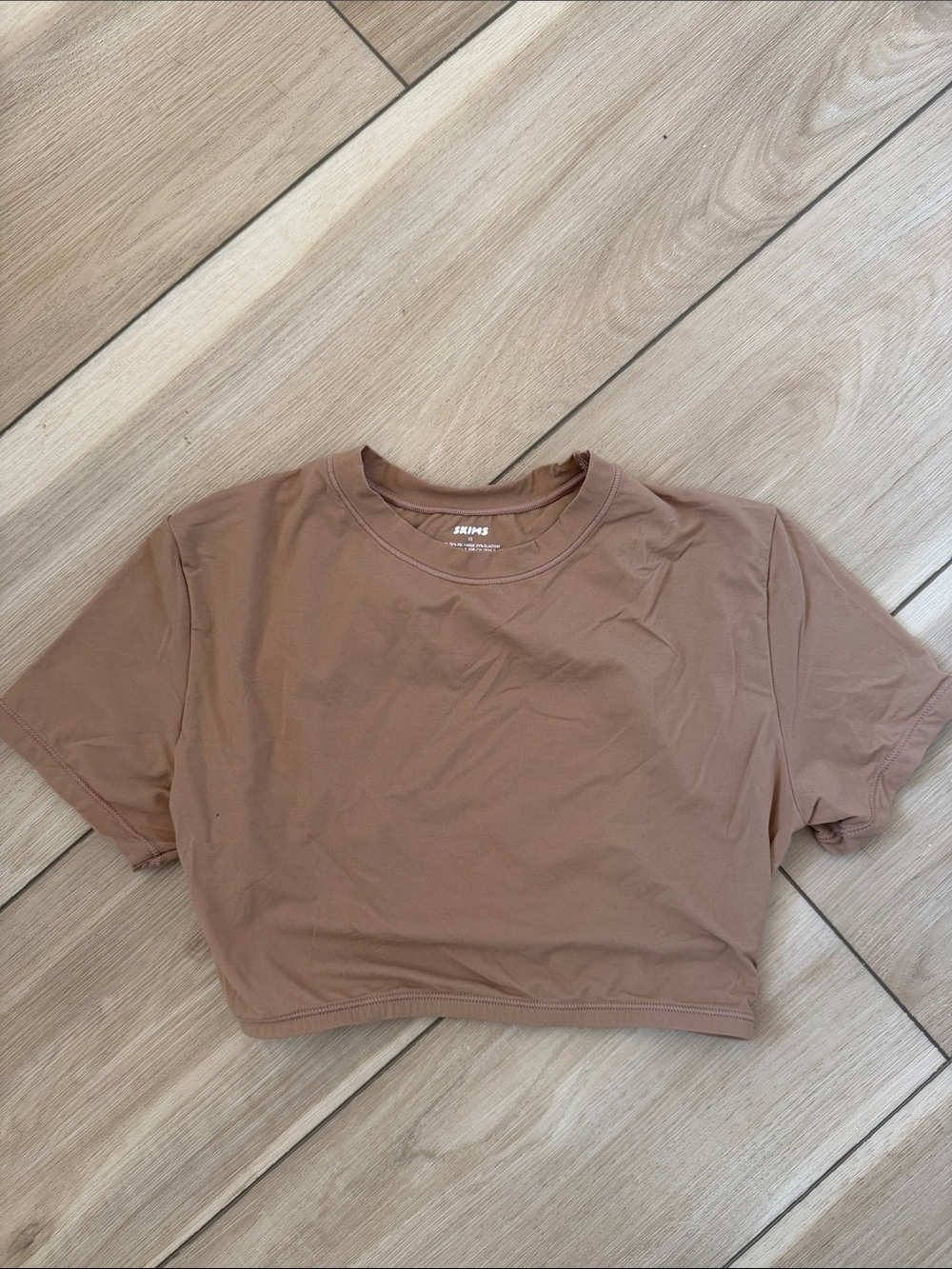 SKIMS Fits Everybody Super Cropped T-Shirt - Sienna